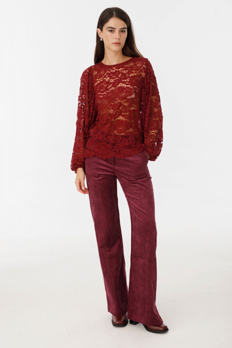 Blusa Mistery Bordeaux
