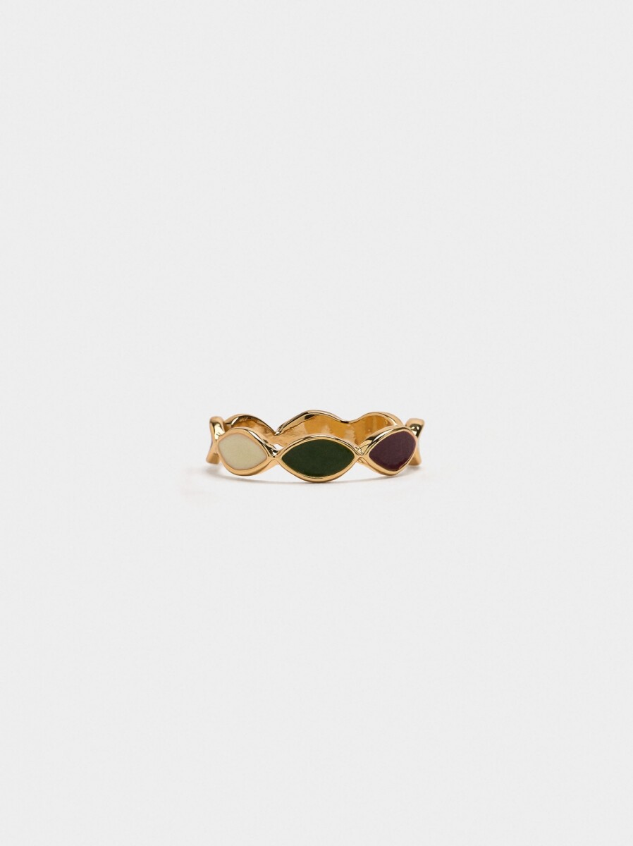 Anillo Con Esmalte - multicolor 