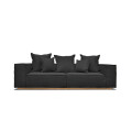 Sillón Luciana 4 cuerpos XL Negro
