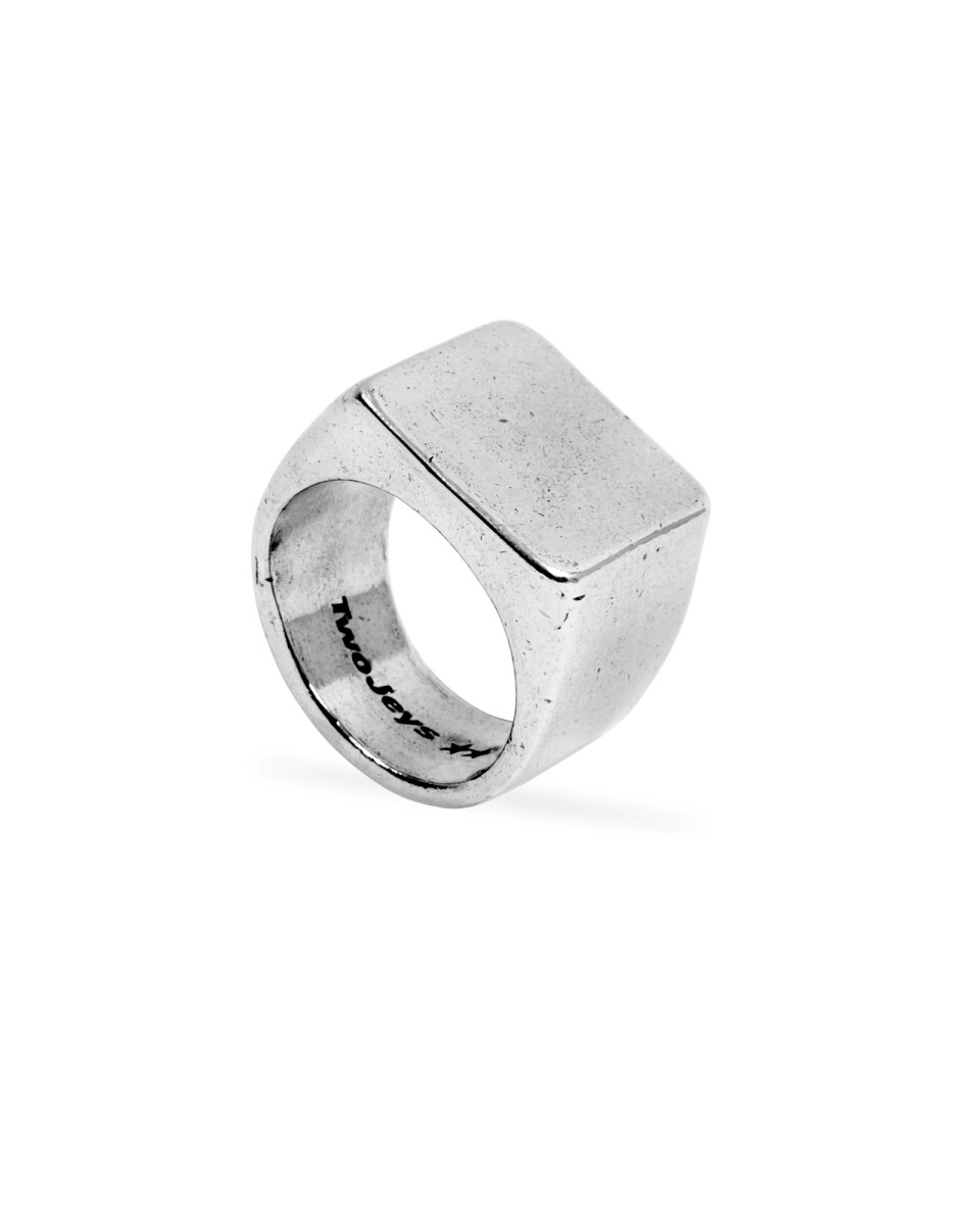 Twojeys Squared Ring Plata 