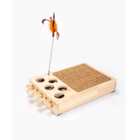 Juguete interactivo gatos madera Atrapa Ratón 45*27*34cm Juguete Interactivo Gatos Madera Atrapa Ratón 45*27*34cm