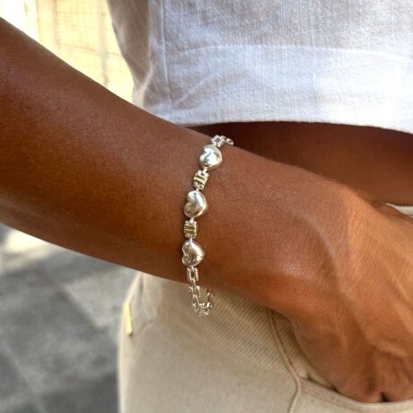 Pulsera Magnolia - Plata y Oro Pulsera Magnolia - Plata y Oro