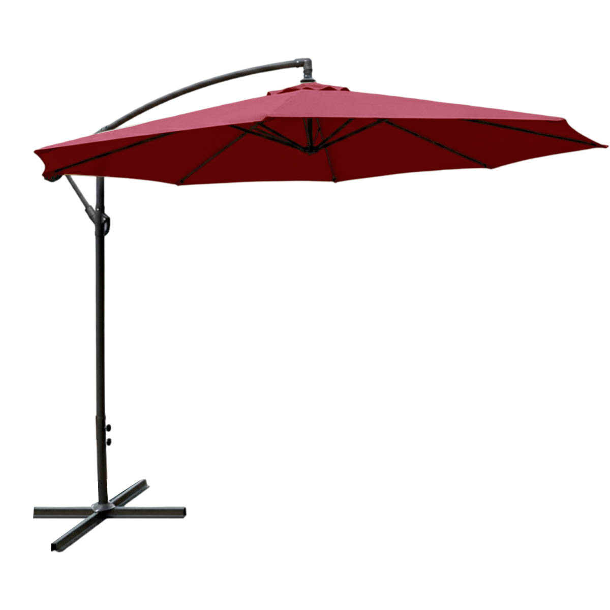 Sombrilla Jardín Exterior Impermeable Banana 3mt - Rojo 