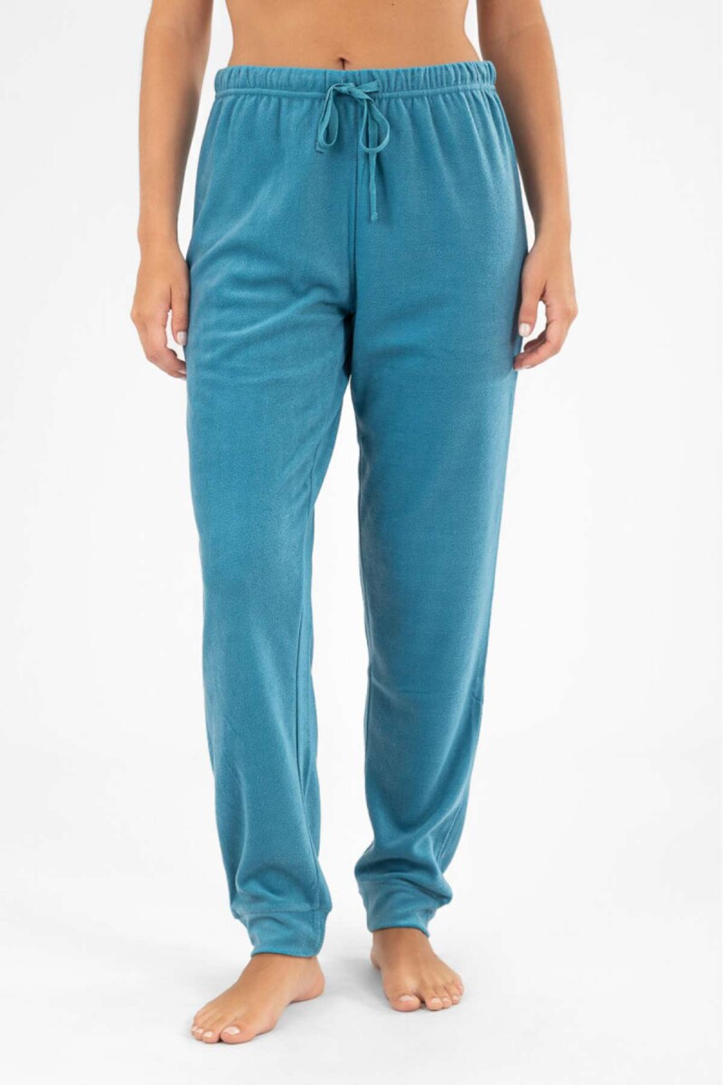 Pantalon polar mujer - Petrol 