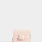 Billetera Clasico Billetera De Cuerina Con Broche - Rosa Viejo