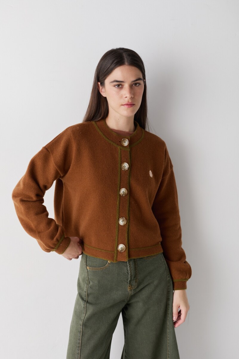 PREVENTA CARDIGAN TERRO WINTER - Camel 