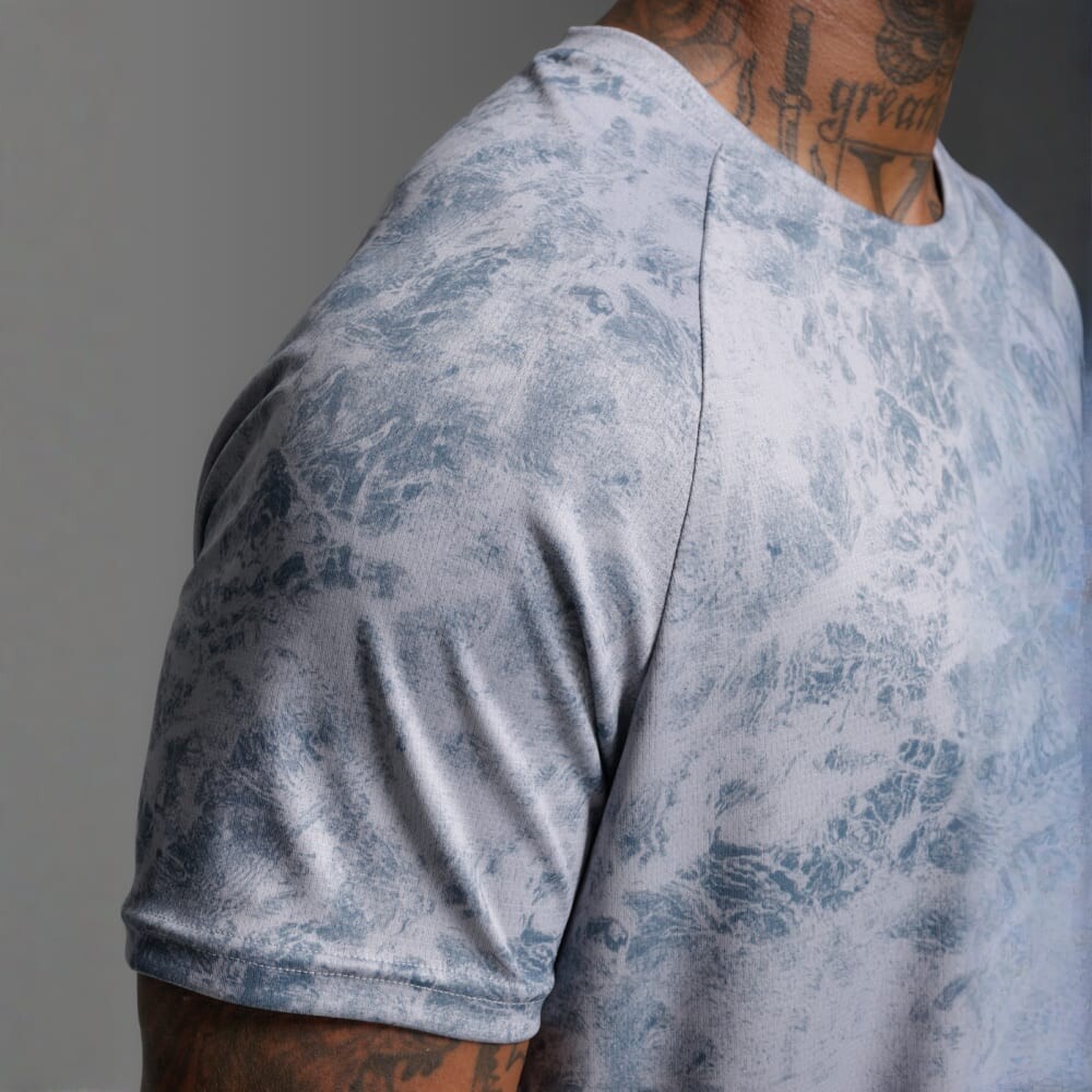 Polo Running Aero Mesh Tee Hombre Weathervane Marble/black Reflective