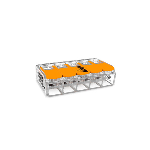 Conector transparente 0,5-6mm² cables 5 entradas WG5030
