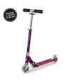 Monopatín Micro Sprite Plegable LED Ajustable con 2 Ruedas Purpura