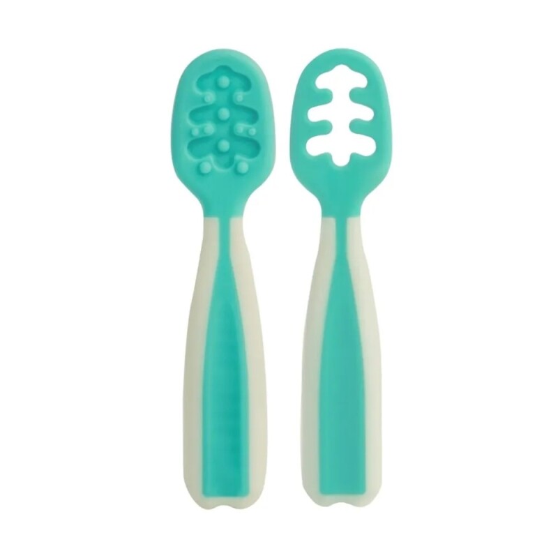 Set Cubiertos De Entrenamiento Buba Verde Set Cubiertos De Entrenamiento Buba Verde