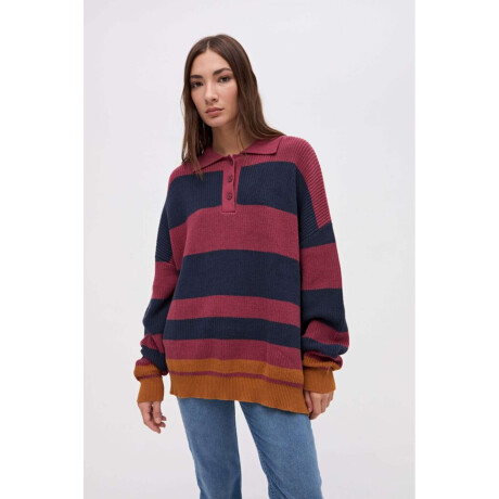 Buzo punto Pemma Burugundy