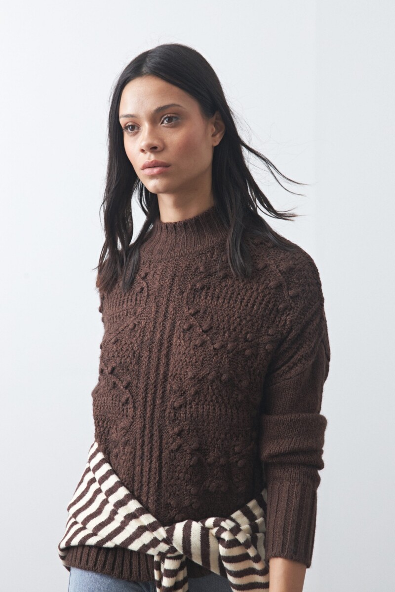 POLERA LINARES Chocolate