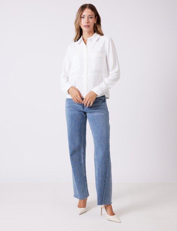 Camisa Bolsillos CRUDO