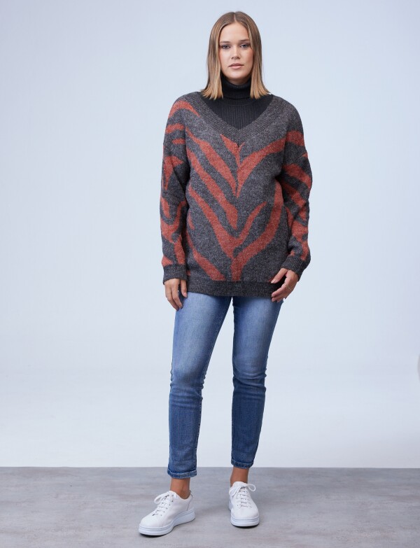 Buzo Print Oversize MULTI/GRIS