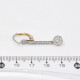 Caravanas Antiguas En Oro 18K, Brillantes Y Diamantes Caravanas Antiguas En Oro 18K, Brillantes Y Diamantes
