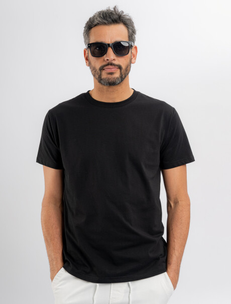 T-shirt m/c cloque Joel negro