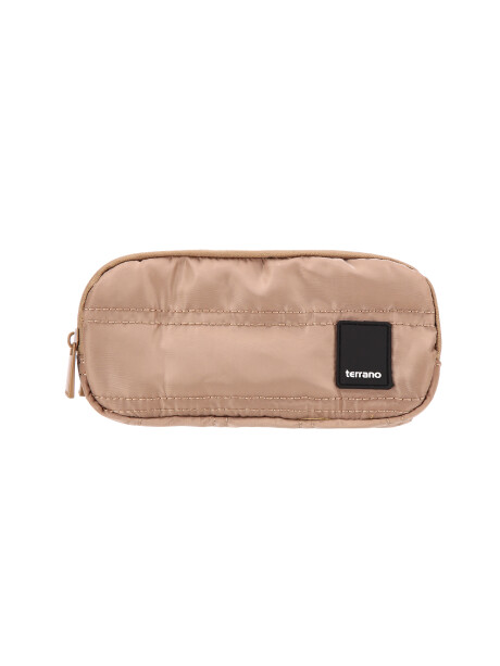 Cartuchera Quilting Beige