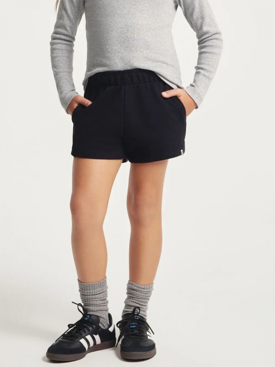 SHORT INFANTIL ESTILO RUNNING - NEGRO 