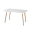 MESA DE COMEDOR EAMES RECTANGULAR 120X80 CM Mesa Eames Blanca Rectangular 120cm x 80cm