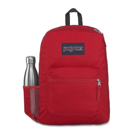 Mochila Escolar Jansport Cross Town Original Unisex Urbana Red Tape