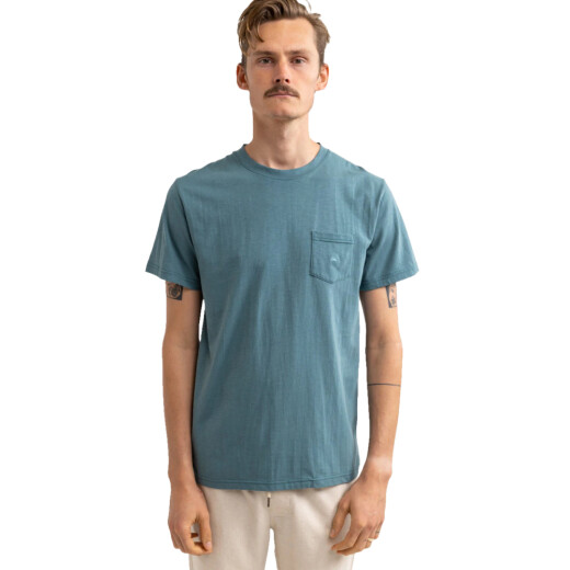 Remera MC Rhythm Embroidered Pocket - Teal Remera MC Rhythm Embroidered Pocket - Teal