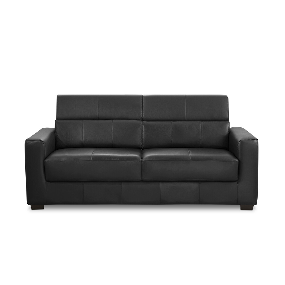 Sillón 100% Cuero - 2 Cuerpos - Sublime Negro