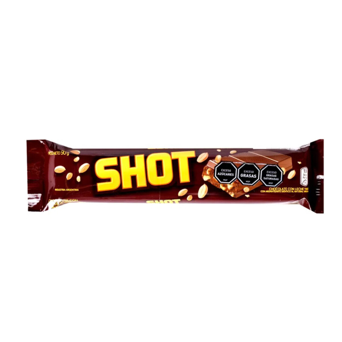 Chocolate SHOT c/leche y maní 90gr 