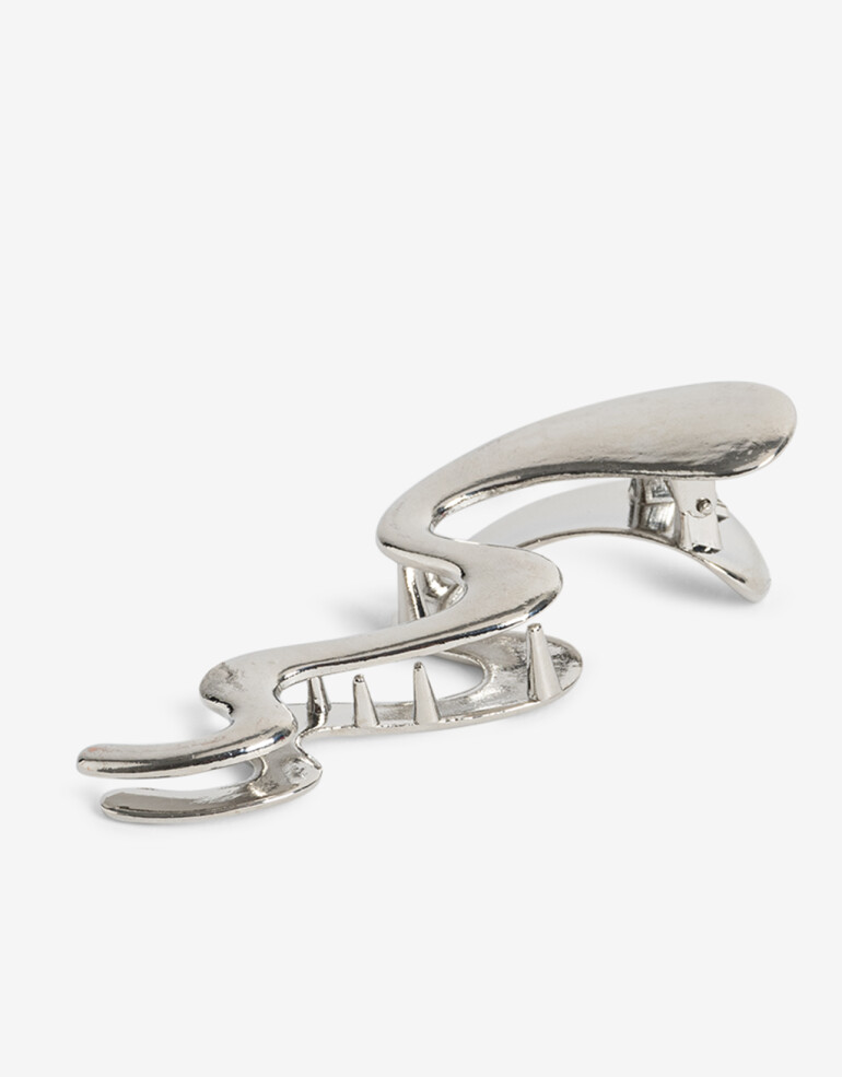 Broche Metal Broche Metálico Wavy - Plateado
