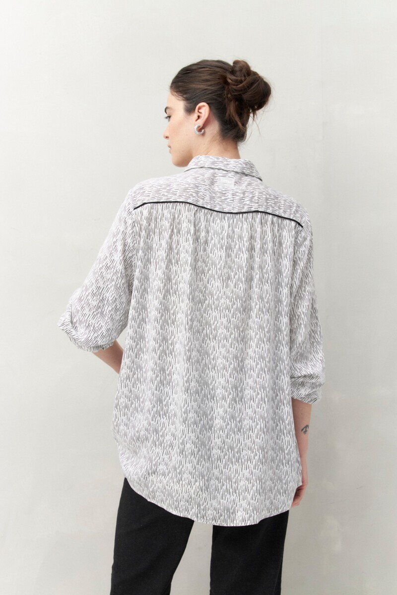 CAMISA ALTHEA Negro/Blanco