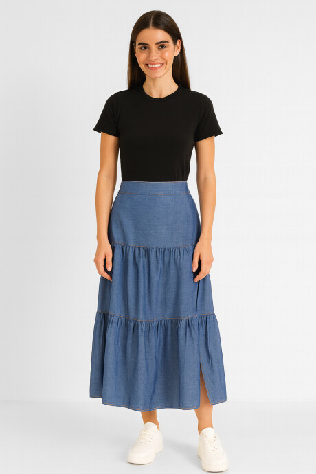 Falda Moxie Azul Medio