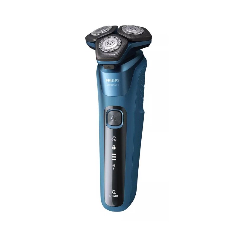 Afeitadora inalámbrica Philips Wet & Dry con corta patillas Azul océano