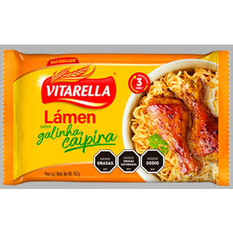 PASTA INSTANTANEA VITARELLA 74.30G GALLINA CAIPIRA PASTA INSTANTANEA VITARELLA 74.30G GALLINA CAIPIRA