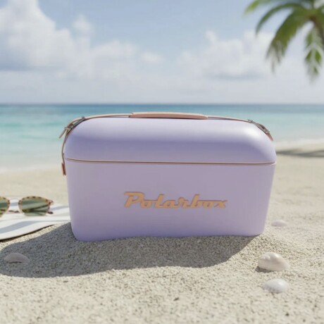 Conservadora Hielera Polarbox Vintage 12 Litros Con Asada POP Malva y Naranja