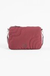 Bandolera pespuntes puffy bordo