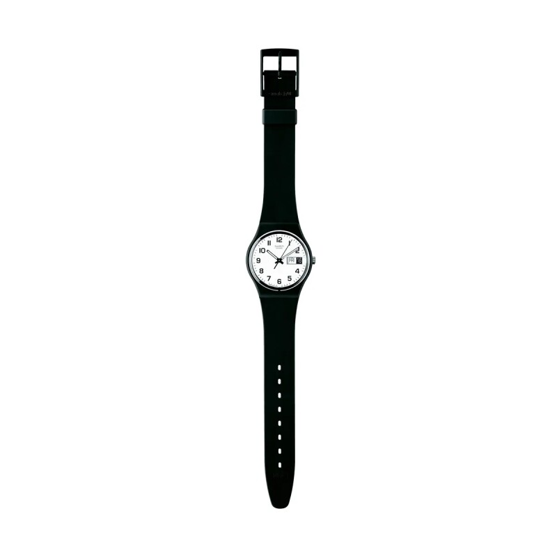 Reloj Swatch Once Again de silicona GB743 Negro