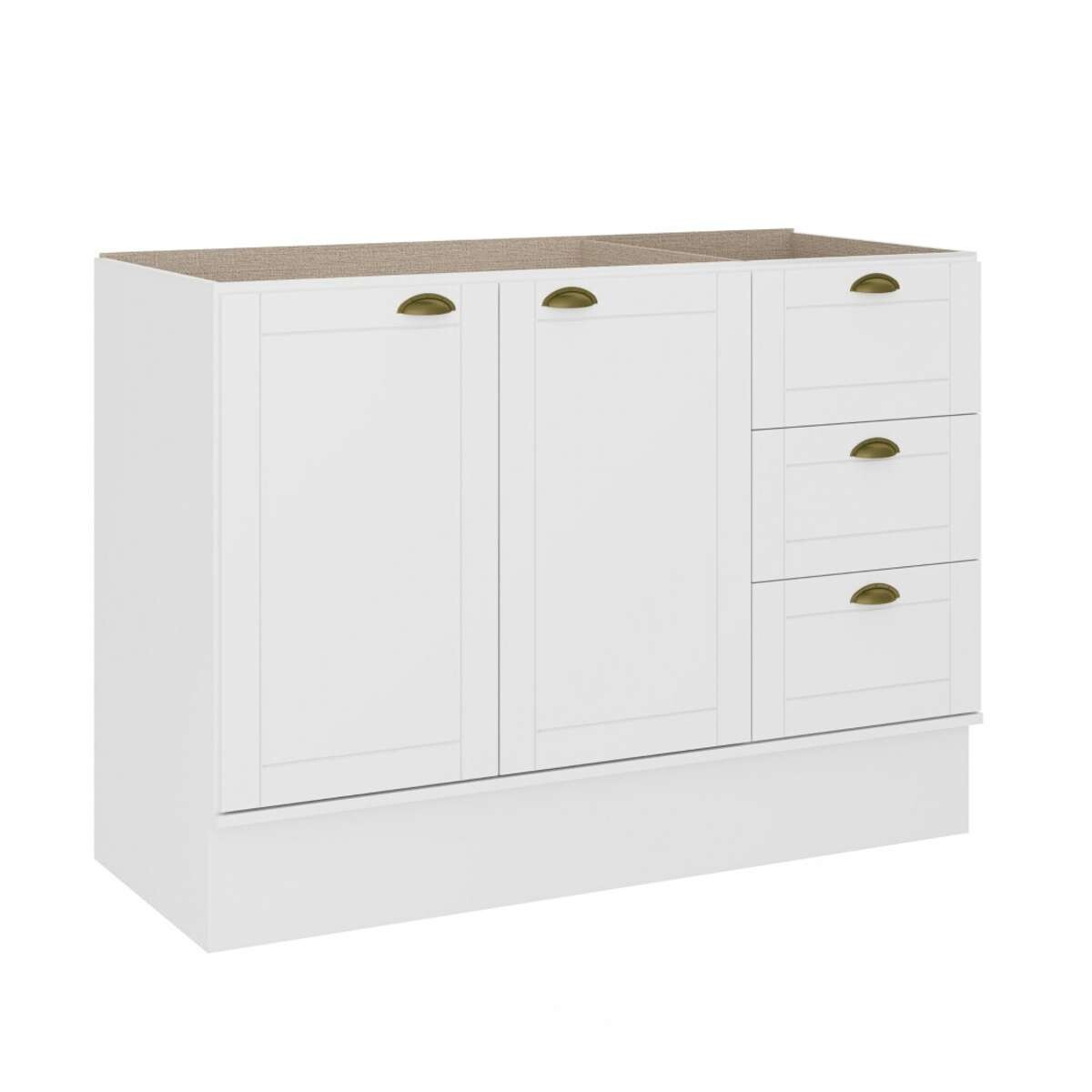 Bajo Mesada Americana 120cm - Blanco 