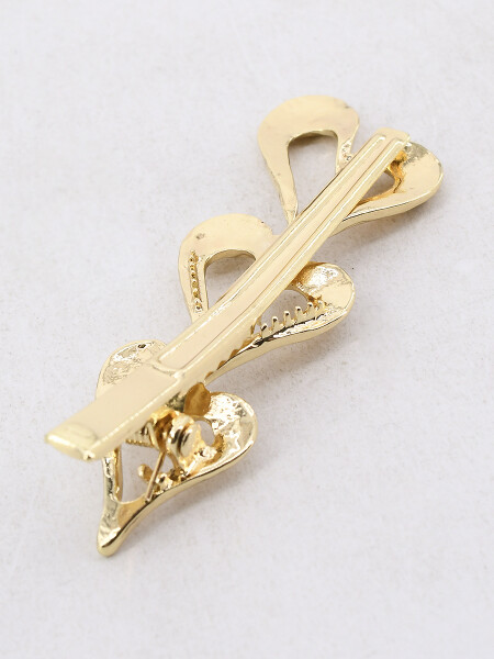 BROCHE CORAZON DORADO