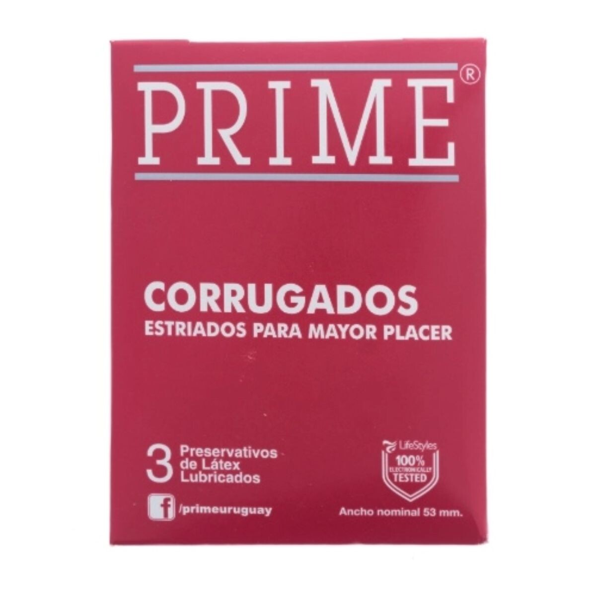 Preservativos Prime Corrugados X3 