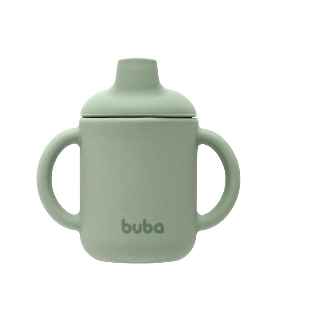 Vaso entrenamiento 100% silicona - buba verde