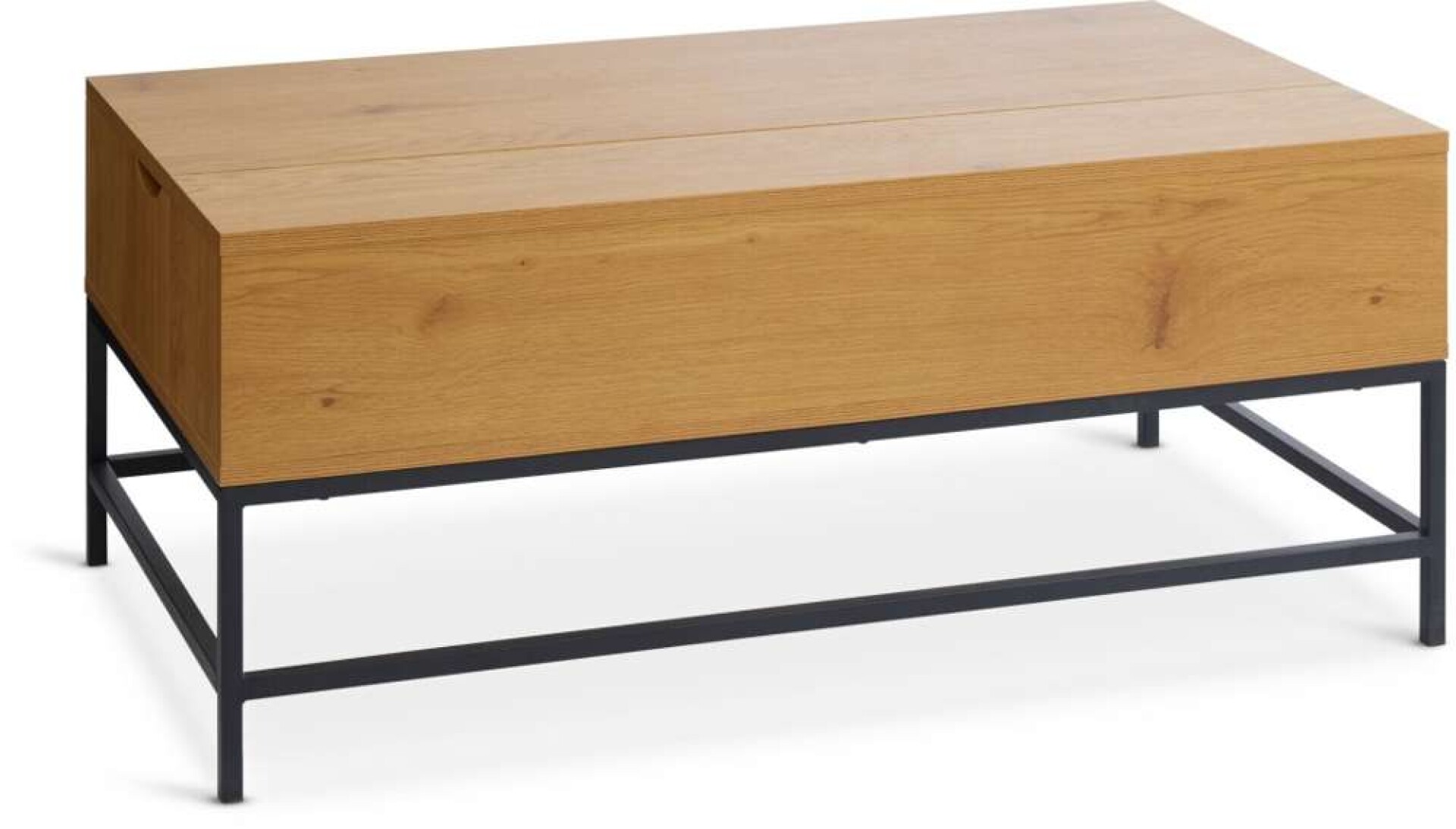 Mesa de centro AABENRAA L110 elevable roble - Roble/negro 