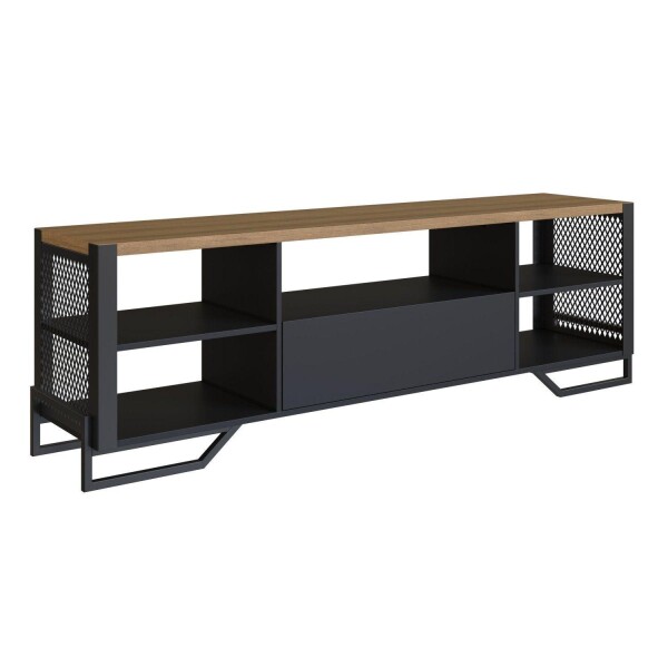 RACK TIPO INDUSTRIAL 183X57X40 1 CAJON NEGRO C/ TAPA MIEL RACK TIPO INDUSTRIAL 183X57X40 1 CAJON NEGRO C/ TAPA MIEL