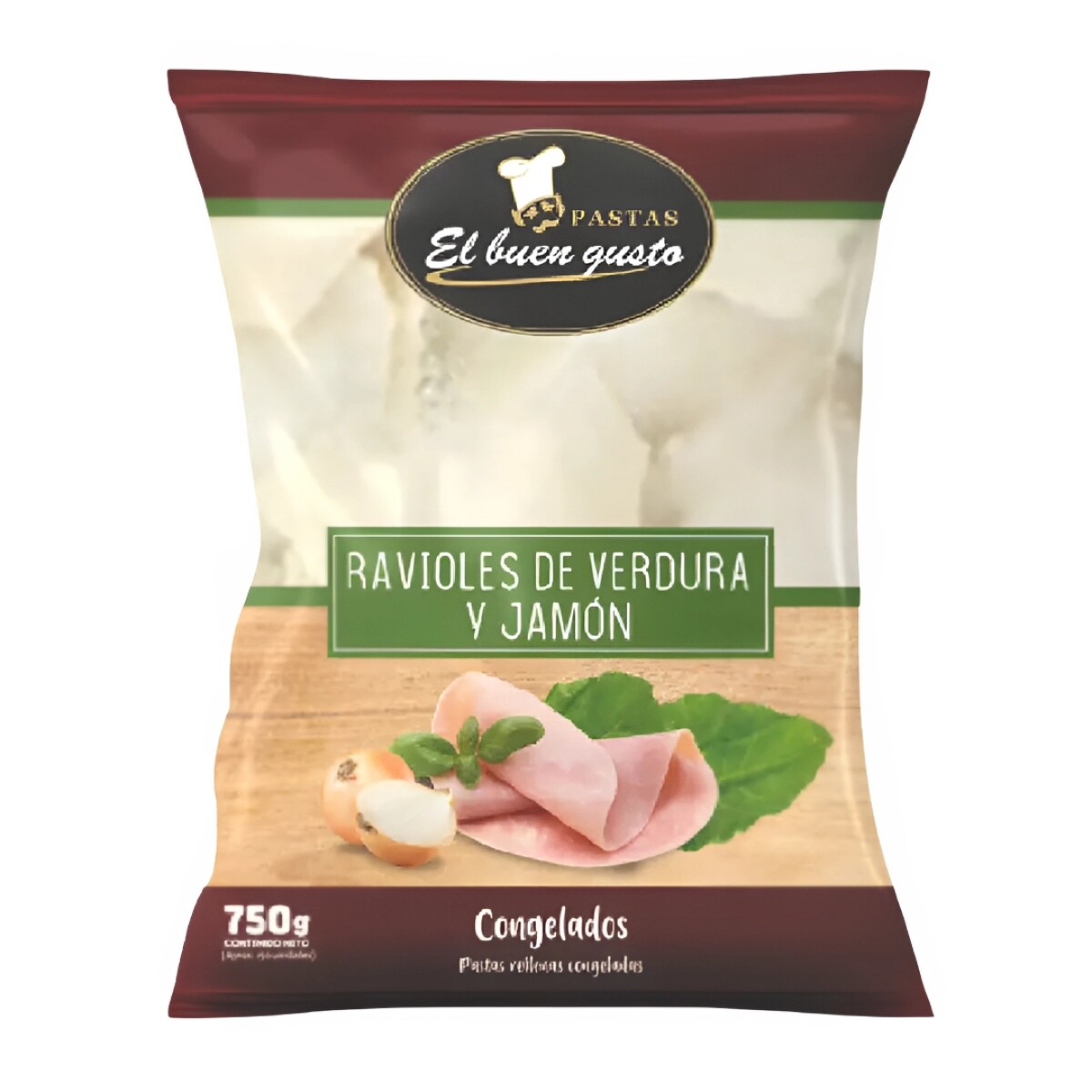 Ravioles de Jamón y Verdura 750g El Buen Gusto 