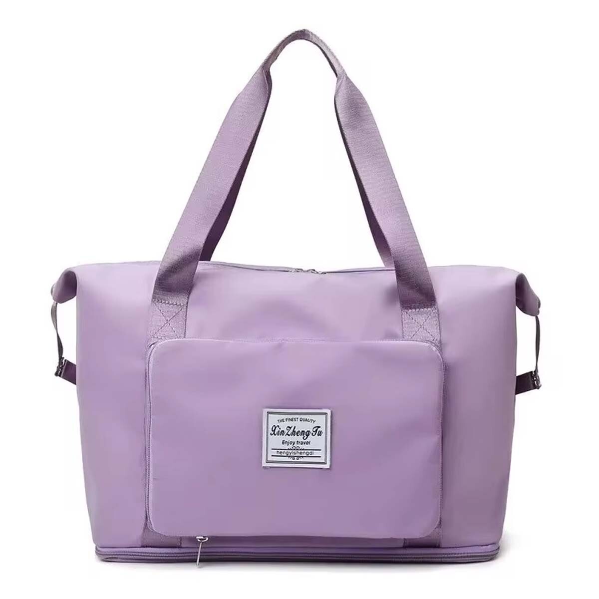 Bolso de Viaje p/Mano Valija Expansible Plegable Impermeable - Lila 