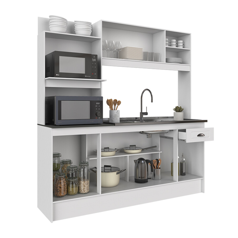 MUEBLE DE COCINA KIT LÍNEA AMERICANA 6 PUERTAS 1 CAJÓN MUEBLE DE COCINA KIT LÍNEA AMERICANA 6 PUERTAS 1 CAJÓN