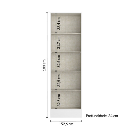 PLACARD MULTIUSO 2 PUERTAS MDP BLANCO NEW SPACE
