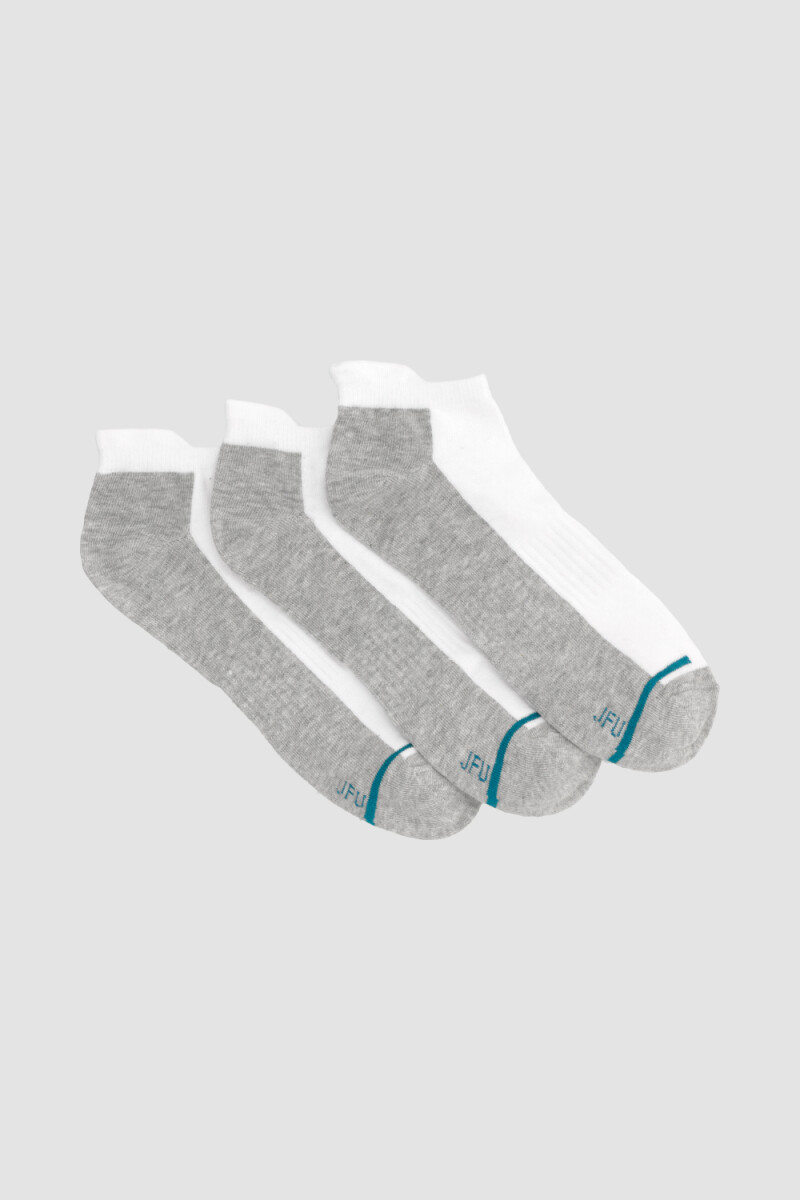 Pack x3 medias cortas con diseño deportivo Variante 39