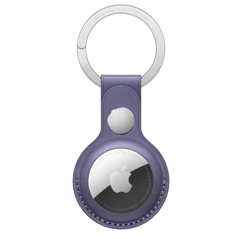 Case Apple Airtag Leather Ring Wisteria Case Apple Airtag Leather Ring Wisteria
