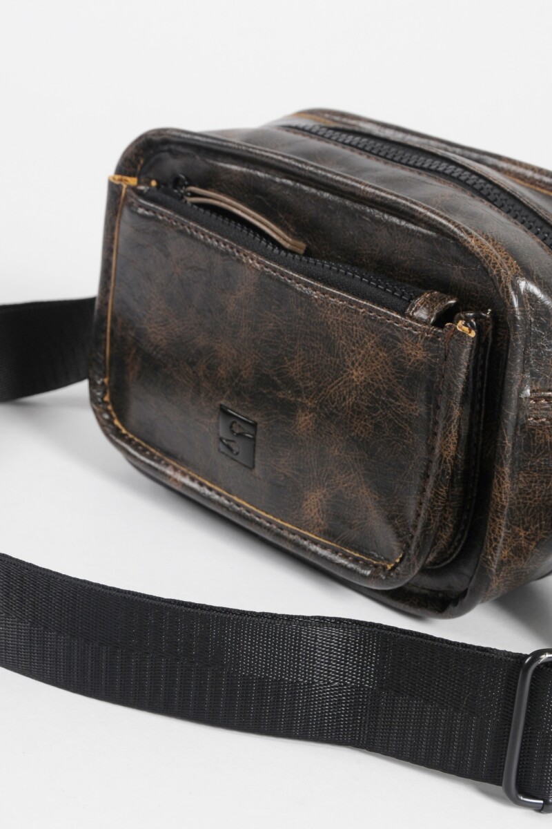 Bandolera rigid small marrón