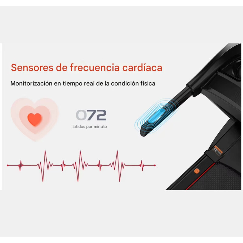 Caminadora Eléctrica Plegable Con Motor Dc De 3.0 Hp Negro