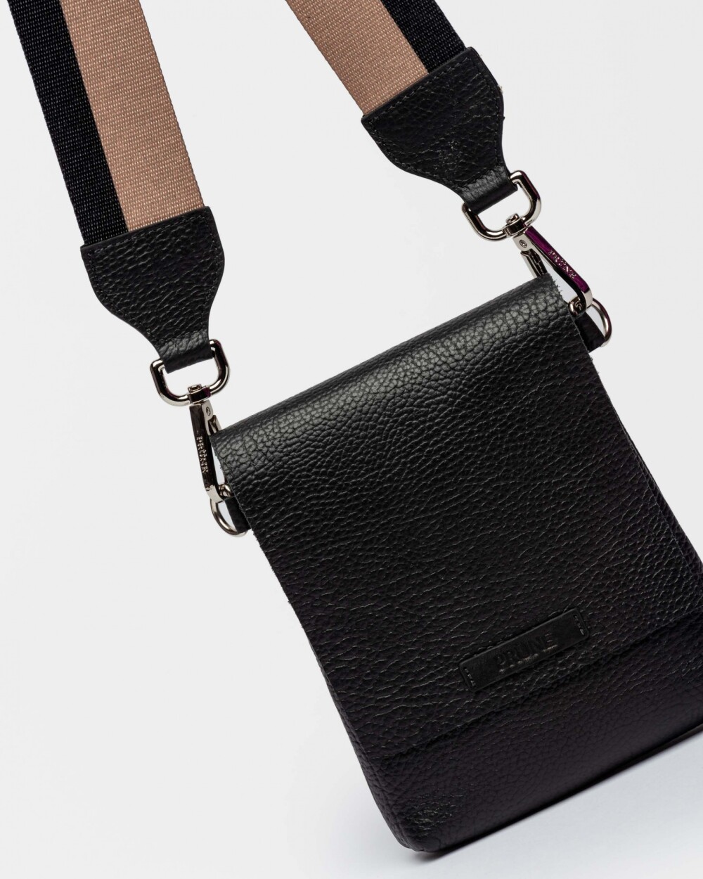 Mini Bag Olivia En Cuero Graneado Negro